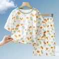 thumbnail image 2 of Unisex Kids Pajamas Set Long Sleeve Cotton Sleepwear Lounge Set 6-12 Months 12-24 Months 2t 3t 4t 5t 6t 7t 8t 9t Children(Green,2-3 Years), 2 of 6