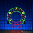 thumbnail image 2 of Glowneon Christmas Wreath Neon Sign, Merry Christmas Led Sign, Christmas Wreath Led Sign, 2 of 3