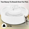 thumbnail image 6 of Cat Water Fountain, 2.1L/71oz Automatic Pet Water Fountain, 3 Filters and 2 Pumps Included, Cat Fountain Ideal for Cats, Dogs and Multiple Pets (White), 6 of 14