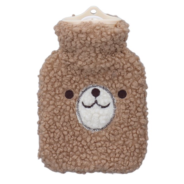 Bouillotte, Bouillotte en Peluche Sac d'Eau Chaude Compact et Léger