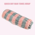 thumbnail image 6 of Coral Fleece Hair Drying Towel Dry Cap Adult Hair Drying Towel Lightweight Strong Absorbent Gray Pink, 6 of 7