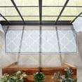 thumbnail image 4 of Well Woven Kings Court Brooklyn Trellis Modern Grey Machine Washable Indoor/Outdoor 1'8" x 5' Area Rug, 4 of 6