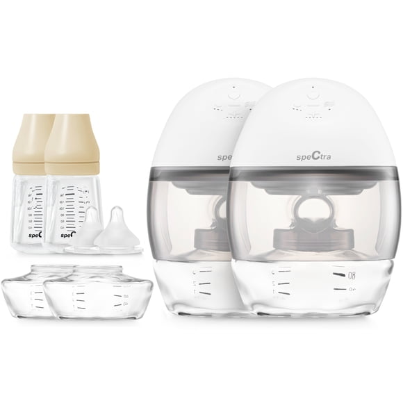 Extractor de Leche Eléctrico Manos Libres 24 mm Spectra Wearable, 2 Spectra Sacaleches Eléctrico Portátil Sin Cables, Recargable, Sistema Cerrado