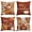 Red, variant on Sm:)e Pumpkin Fall Throw Pillow Cover 18x18 Inch Set of 4, Autumn Decorative Outdoor Cushion Cover for Sofa Couch