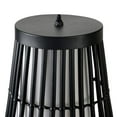 thumbnail image 3 of Ceybo 51" Black Outdoor/Indoor Floor Lamp – Tropical Rattan-Inspired Lighting for Patios, Sunrooms, and Backyard Retreats, 3 of 5