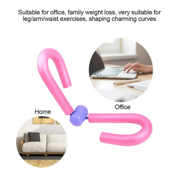 Becaristey Multi -function Durable Thigh Master Leg Arms Chest Muscle Fitness Workout Exercise Machine Gym Equipment Light -weight Foam Rose Pink 30mm