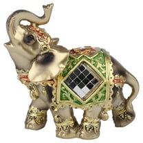 LAMIRO Resin Elephant Desktop Crafts Animal Figurine Ornament Decor