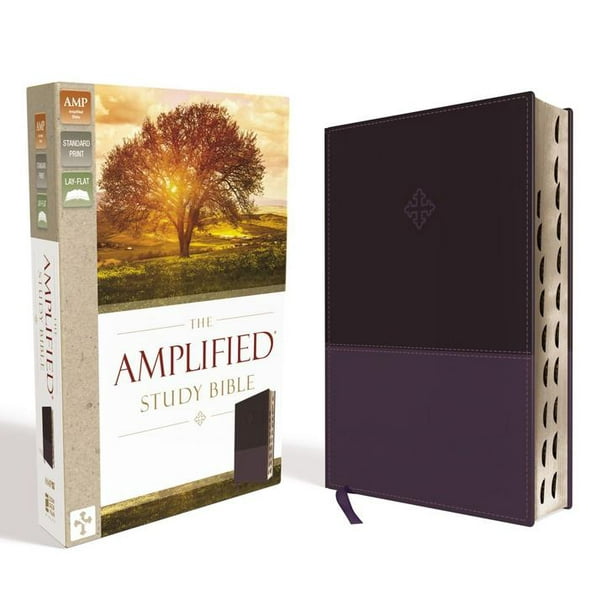 Amplified Study Bible, Imitation Leather, Purple, Indexed (Hardcover