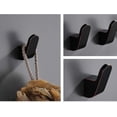 thumbnail image 4 of Juego de 2 ganchos para toallas individuales para baño, cocina, albornoz, abrigo, sombrero, gancho de pared con tornillo, bronce aceitado, 4 of 5