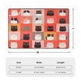 thumbnail image 4 of Cute Cat Meow Rugs Washable Cover Floor Rug Carpets Bathroom Decorations For Kitchen Bedroom Indoor 72"X48", 4 of 4