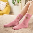 thumbnail image 1 of Calcetines gruesos y cálidos de invierno para mujer, con forro polar, hasta media pantorrilla | Calcetines suaves y cómodos para dormir | Calcetines térmicos de moda para el frío | Calcetines, 1 of 7