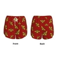 thumbnail image 6 of Uemuo Hohey Bee Golden Pattern Women's Athletic Shorts High Waisted Running Shorts with Liner Pockets Gym Elastic Workout Shorts-X-Large, 6 of 9