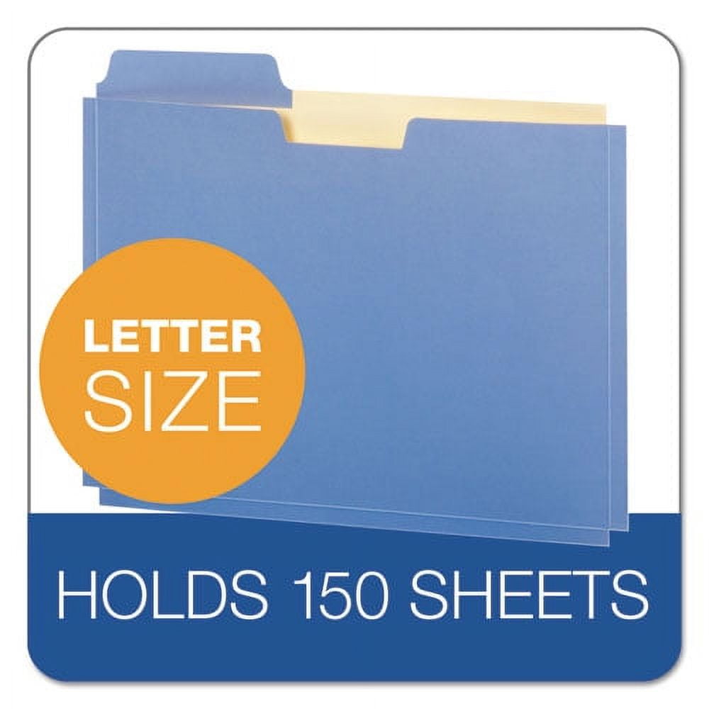 File Folder Pocket, 0.75" Expansion, Letter Size, Assorted, 10/pack | Bundle of 5 Packs