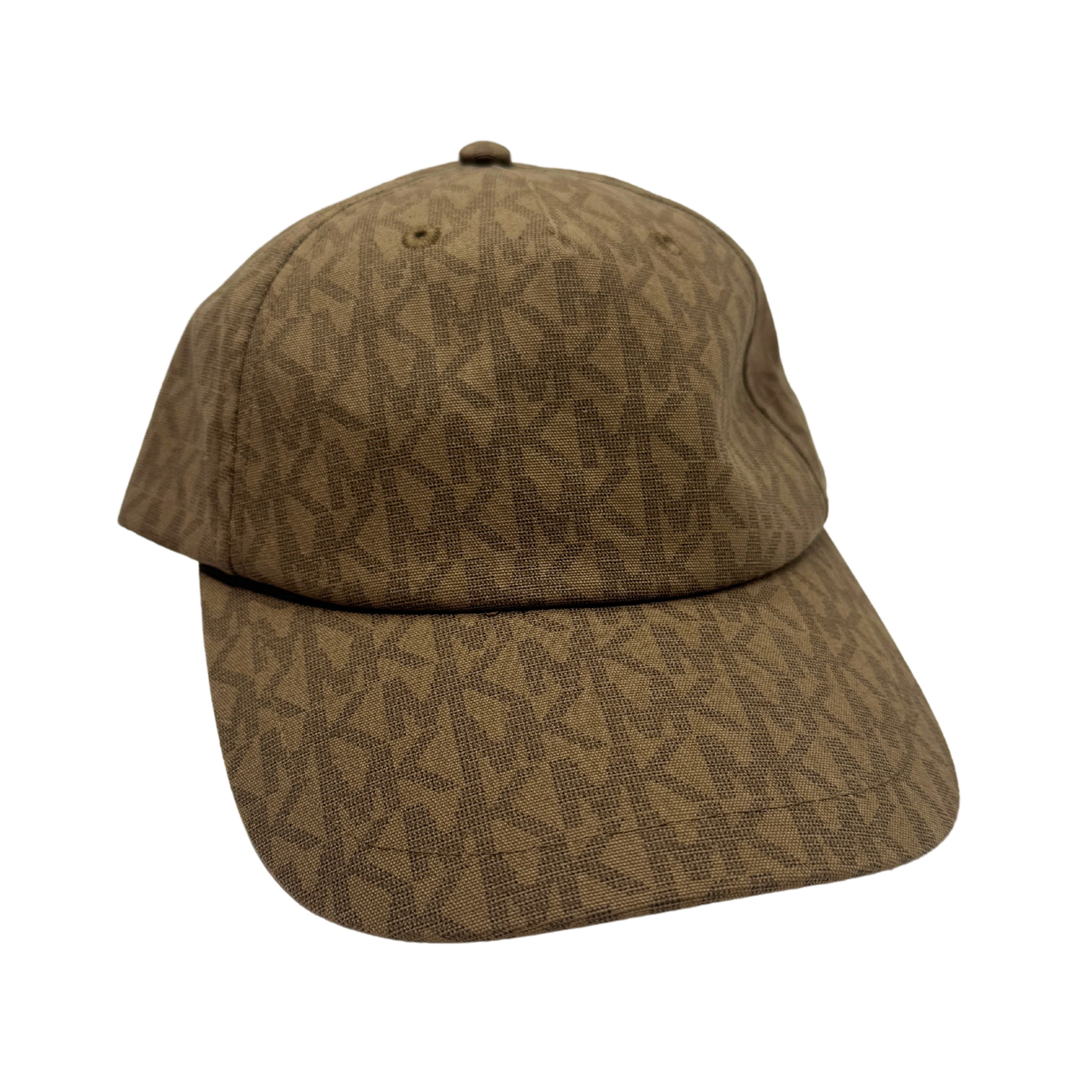Michael Kors MK Signature Hat Logo Print Cotton Baseball Cap 