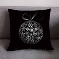 thumbnail image 1 of Fiudx Ofertas del día Funda de cojín de lino con diseño navideño, decoración para el hogar y el sofá, 1 of 3