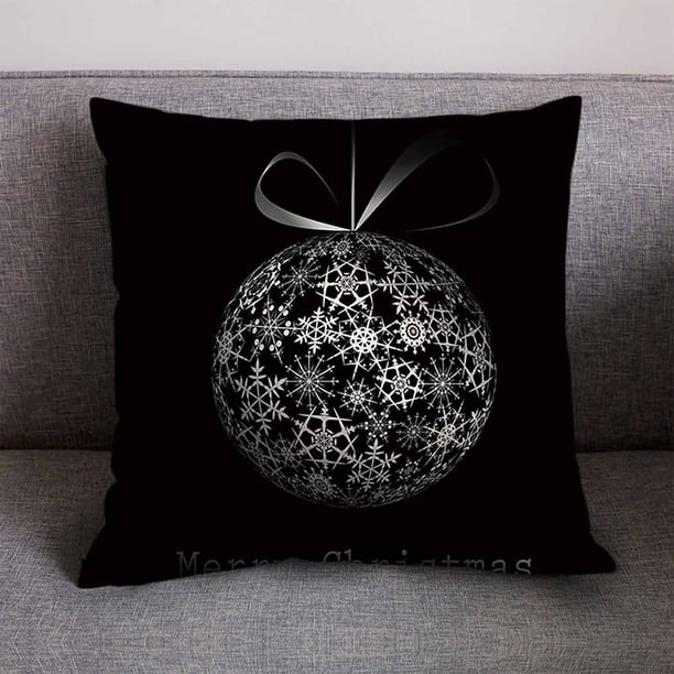 Fiudx Liquidación De Ahorros De Verano Funda De Almohada De Piel De Melocotón Navideña, Funda De Cojín, Decoración Del Sofá Del Hogar