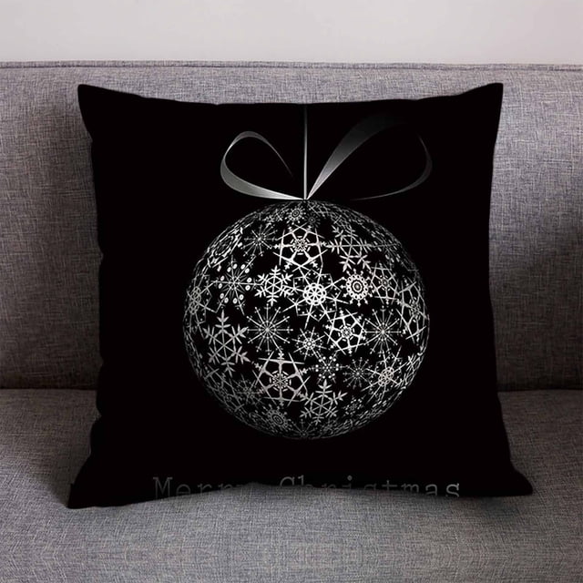 Fiudx Ofertas del día Funda de cojín de lino con diseño navideño, decoración para el hogar y el sofá
