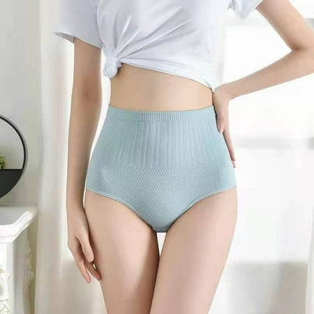 

Litie Women Solid Color Soft Elastic Breathable High Waist Hip Lift Briefs