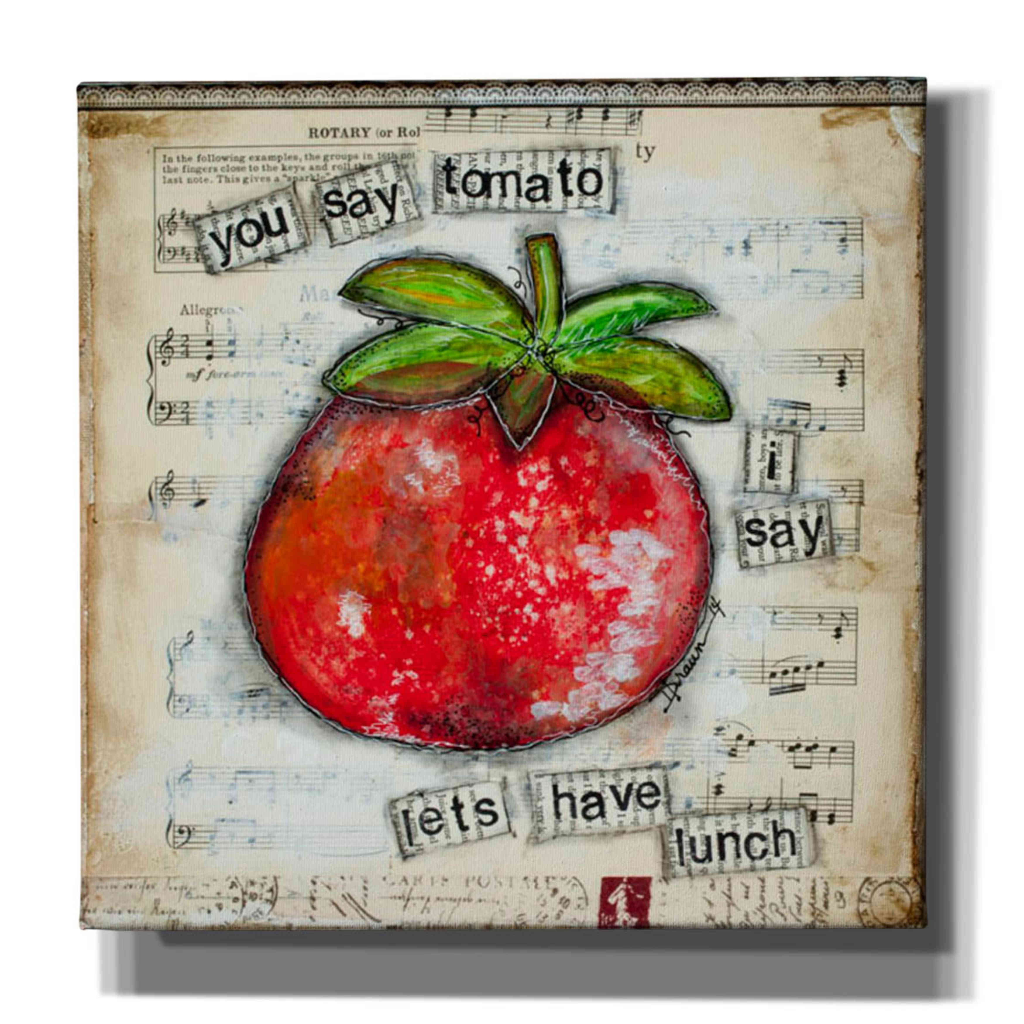 Epic Graffiti You Say Tomato By Denise Braun Canvas Wall Art 26 X26 Walmart Com Walmart Com Epic Graffiti You Say Tomato By Denise Braun Canvas Wall Art 26 X26 Walmart Com Walmart Com