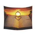 thumbnail image 2 of ABPHQTO Ring Heart Shadow On A Book Tapiz de pared central 128x150 cm Tapices para colgar en la pared, 2 of 3