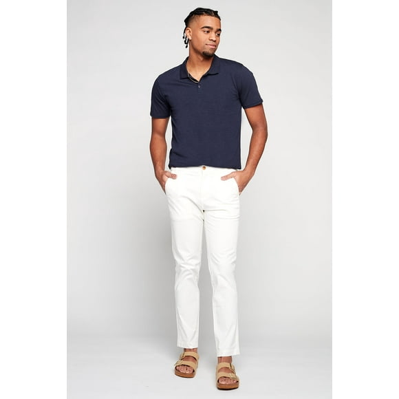 SLACKER MARLEY - Slim Fit Chinos - Off White