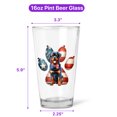 thumbnail image 5 of Patriotic Rottweiler 4th of July Independence Paws 16oz Pint Beer Glass Mug Rottie Dog Lover Gifts Idea Beer Glasses Cup - 02010, 5 of 5