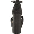thumbnail image 3 of Sam Edelman Women's Nattie Platform Heels Black Woven Nappa 7.5M, 3 of 6