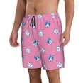 thumbnail image 3 of KLL French Bulldog Men's Casual Summer Beach Shorts Hawaiian Shorts with Pockets-XX-Large, 3 of 6