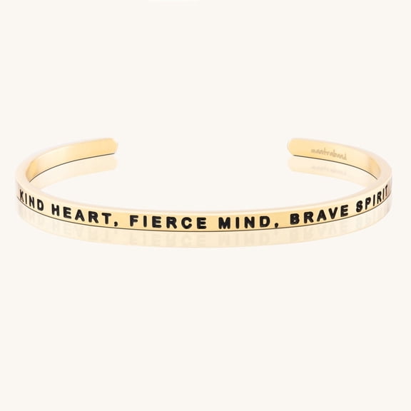 Kind Heart, Fierce Mind, Brave Spirit MantraBand® Bracelet by Mantra®