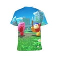 thumbnail image 3 of Kirby Unisex Short Sleeve T Shirt Daily Novelty 3D Printed T-Shirts Soft Comfortable Tee Shirt Top For Men And Women, 3 of 7