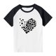 thumbnail image 3 of Blusas y camisas de manga corta con cuello redondo para niños y niñas, blusa de manga corta con estampado de cuello redondo, 3 of 7
