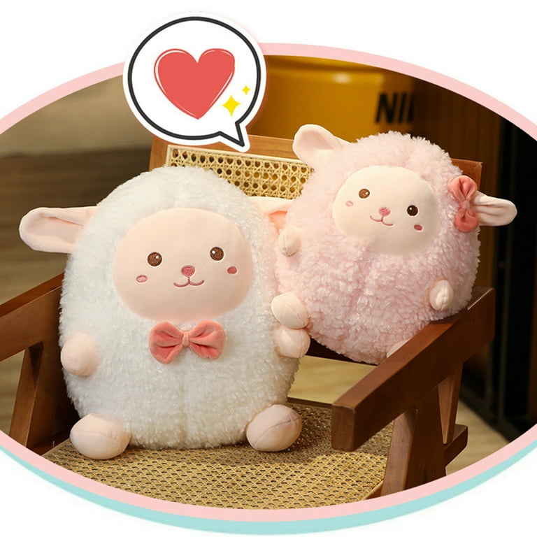 LIWEN Sheep Plush Toy Decorative Ultra Soft Cute Lovely Baby Kids Lamb  Pillow Doll Room Decoration for Birthday Gift
