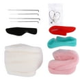 thumbnail image 3 of DIY Cute Needle Felting Wool Rabbit Craft Kit Handmade Material Package Tools for Kids Adults Craft Peach Watermelon Strawberry Carrot Foam Workbench, 3 of 7