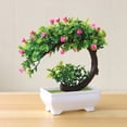 thumbnail image 2 of HEVIRGO Artificial Plant Realistic Everlasting Plastic Lifelike Potted Flower Decor for Home, 2 of 11
