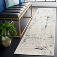 thumbnail image 2 of SAFAVIEH Parker Tyson Distressed Polyester Runner Rug, Taupe/Grey Blue, 2' x 8', 2 of 8