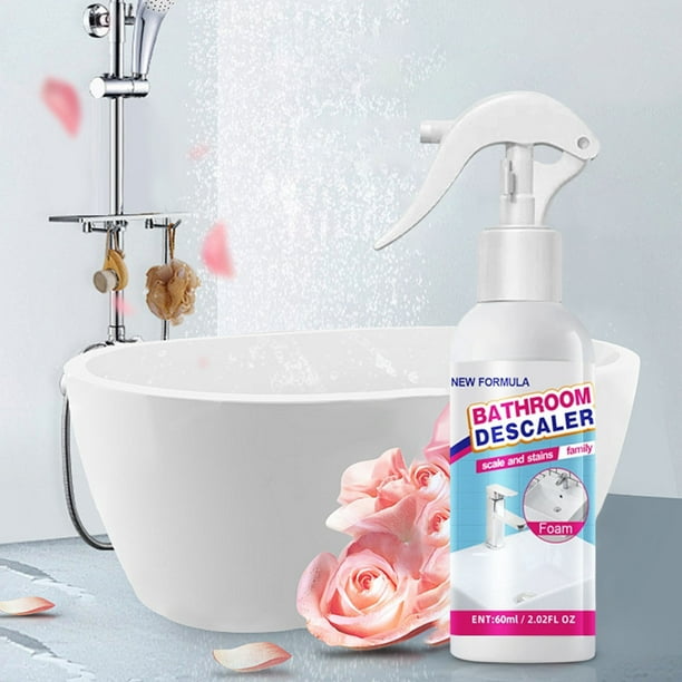 Limpiador de Baño y Desincrustante para Vidrios 100ml + 60ml | Removedor de Manchas y Suciedad para Azulejos, Bañeras, Grifos, Inodoros | Líquido Multi-superficie para Limpieza Diaria | Cuidado de