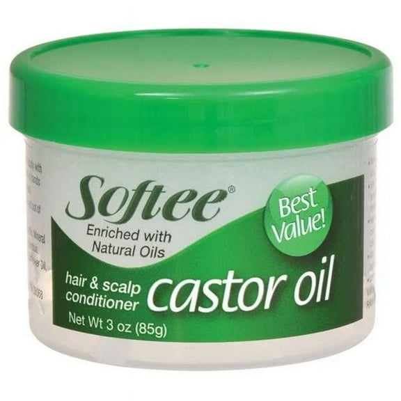 Softee Castor Oil Hair & Scalp Conditioner, 3 oz