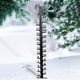 thumbnail image 5 of Regla de copo de nieve navideña - medidor metálico de nieve de 24 pulgadas, vara de medición de nieve exterior con báscula calibrada para decoración navideña de jardín y jardín, 5 of 5