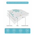 thumbnail image 4 of Quilt King Size Bedding Set, Christmas Snowflakes Reversible Summer Quilt 3 Pieces, Winter Xmas Snow Yellow Teal Blue Lightweight Bedspreads Coverlets with 2 Pillow Shams for All Seasons, 4 of 5