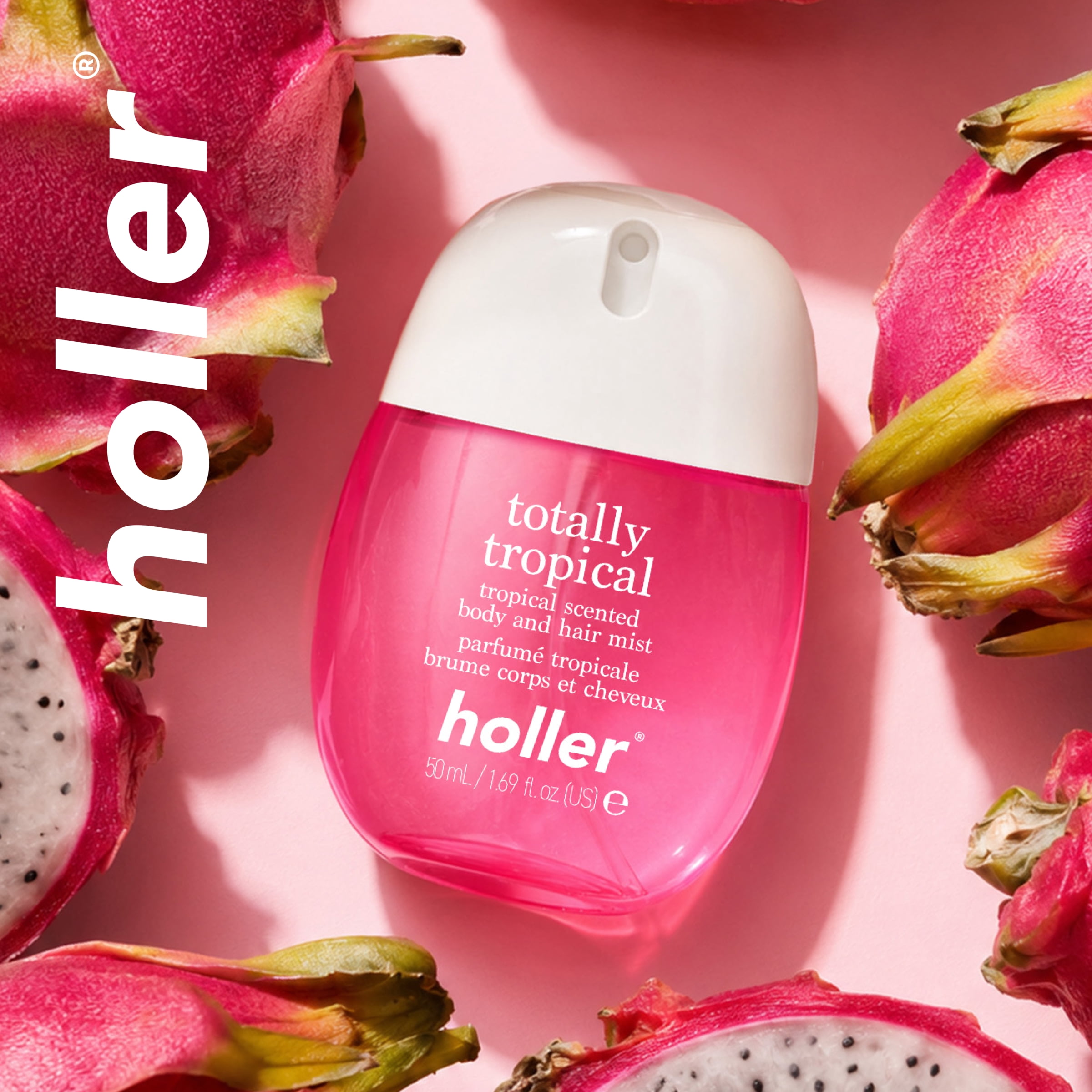Holler Totally Tropic Scented Body and Hair Fragrance Mist, 1.69 fl oz