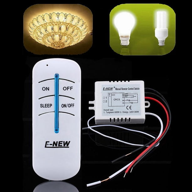 Puerto de 1 vía 220V ON / OFF Interruptor de pared de luz de control remoto digital ABS inalámbrico Kearding DZ2838-00B