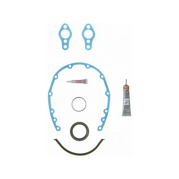 Timing Cover Gasket Set - Compatible with 1955 - 1974 Chevy Corvette 1956 1957 1958 1959 1960 1961 1962 1963 1964 1965 1966 1967 1968 1969 1970 1971 1972 1973