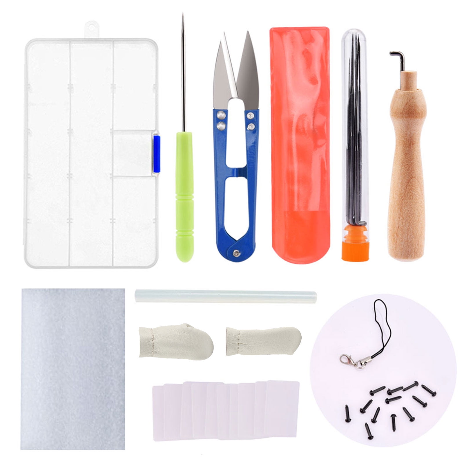 Crafts Needle Felting Starter Set Kit Wool Felt Tools Mat DIY Hand