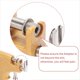 thumbnail image 5 of Pistola perforadora de acero inoxidable para orejas, kit completo con 24 aretes y tapones metálicos, herramienta profesional para perforación sin dolor., 5 of 6