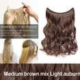 thumbnail image 2 of 20” Invisible Wire Hair Extensions Miracle Secret Fish Line Hairpieces Silky Straight Synthetic hair, 2 of 4