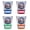 Multicolor (4-Pack), variant on Washington DC Design E Souvenir 2 oz Round Shot Glass Blue
