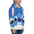 Stitch Cartoon Hoodie for Teen Boys Girls, Anime 3D Print Graphic Long