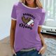 thumbnail image 1 of Fiudx Ofertas Flash Del Día Solo En Línea Blusa Holgada de Manga Corta con Cuello Redondo y Manga Abombada para Mujer, 1 of 6