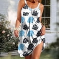 thumbnail image 4 of Tqyyweavej Women's Summer Dresses Print Loose Fit Cami Hawaiian Vaction Dresses Sleeveless Round Neck Swimsuit Coverup for Women, 4 of 8