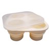 Lulyboo Silicone Foldable and Portable Baby Food Freezer Tray with Lid, White